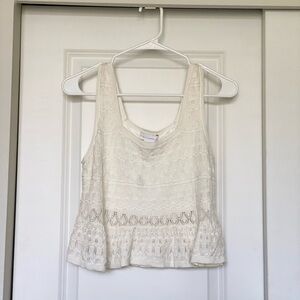 House of Harlow 1960 Cream Lace Tank Top
